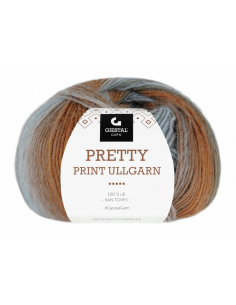 Gjestal Garn Pretty Print Rost