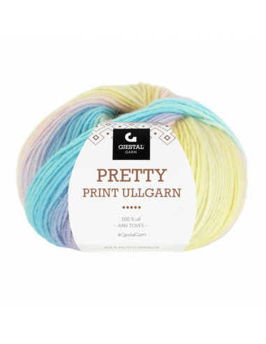 Gjestal Garn Pretty Print Pastell