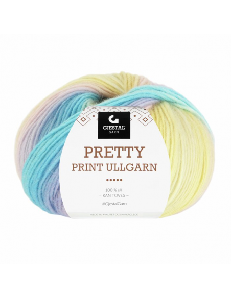 Gjestal Garn Pretty Print Pastell