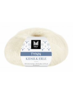 Dale Garn Tunn Kidsilk Erle Vit