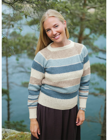 Dale Garn Tunn Kidsilk Erle Vit
