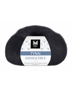 Dale Garn Tunn Kidsilk Erle Svart 2