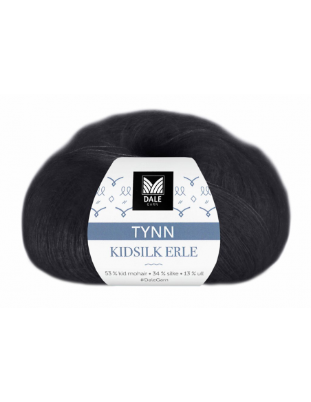 Dale Garn Tunn Kidsilk Erle Svart