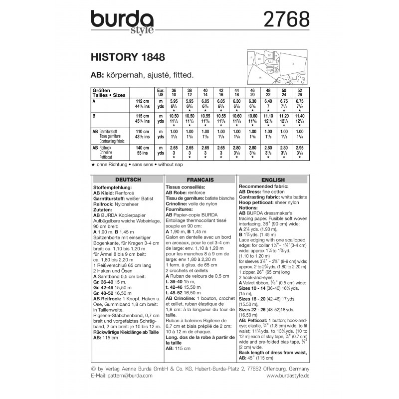 Symönster Burda 2768