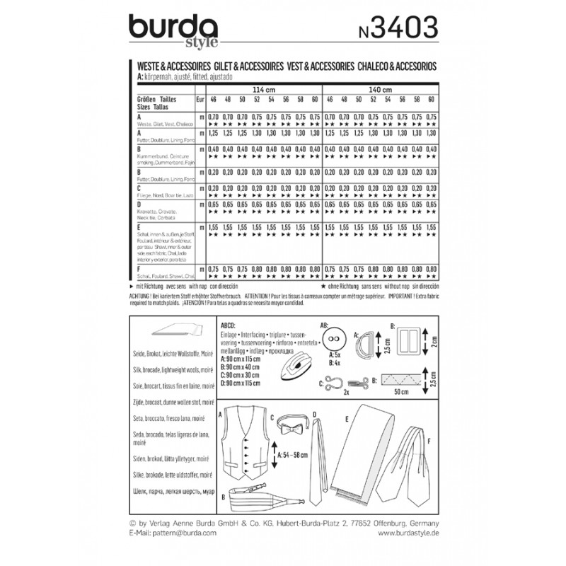 Symönster Burda 3403