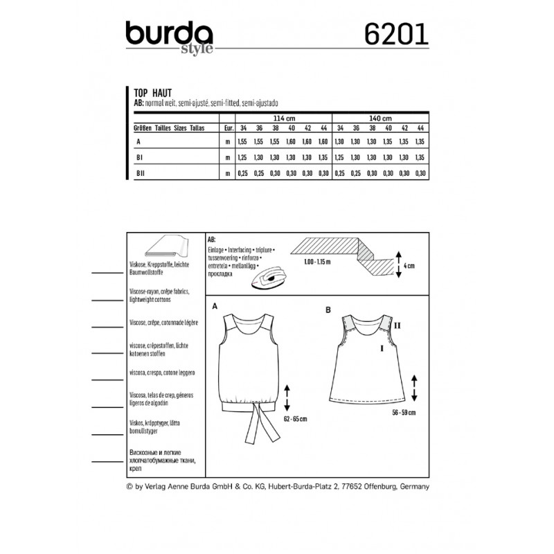 Symönster Burda 6201