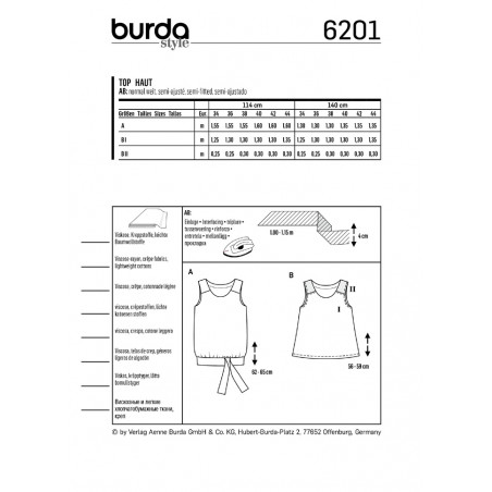 Symönster Burda 6201