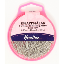 Hemline Knappnålar Extra tunn