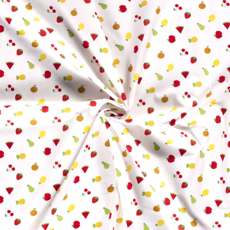 Bomullstyg Fruktmix