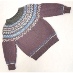 Barntröja Med Mönstrat Ok