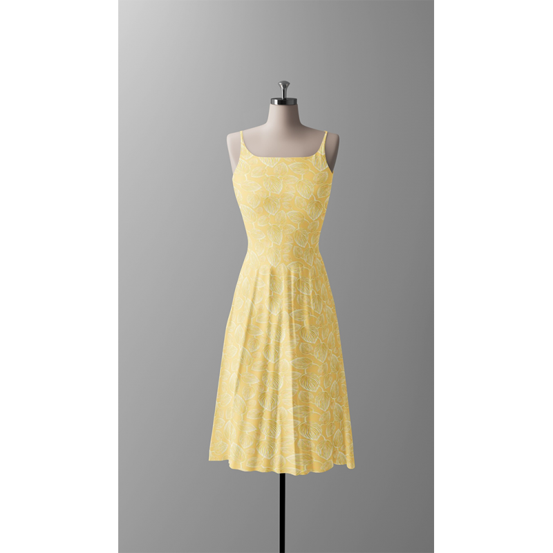 Bomullsjersey Lyckoblad