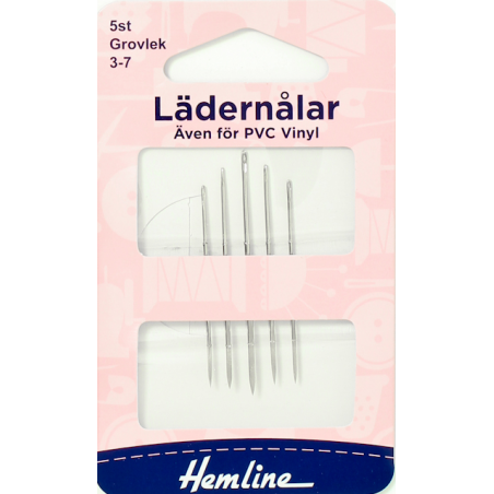Hemline Lädernålar