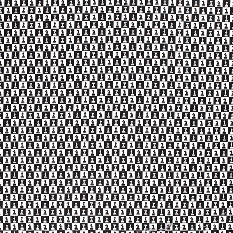 Bomullspoplin Chessboard