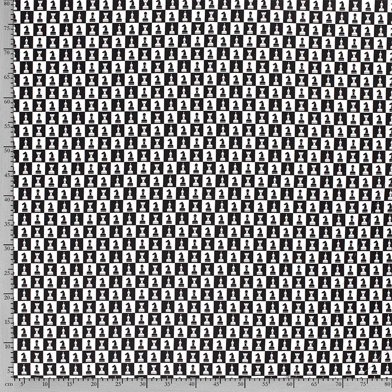 Bomullspoplin Chessboard