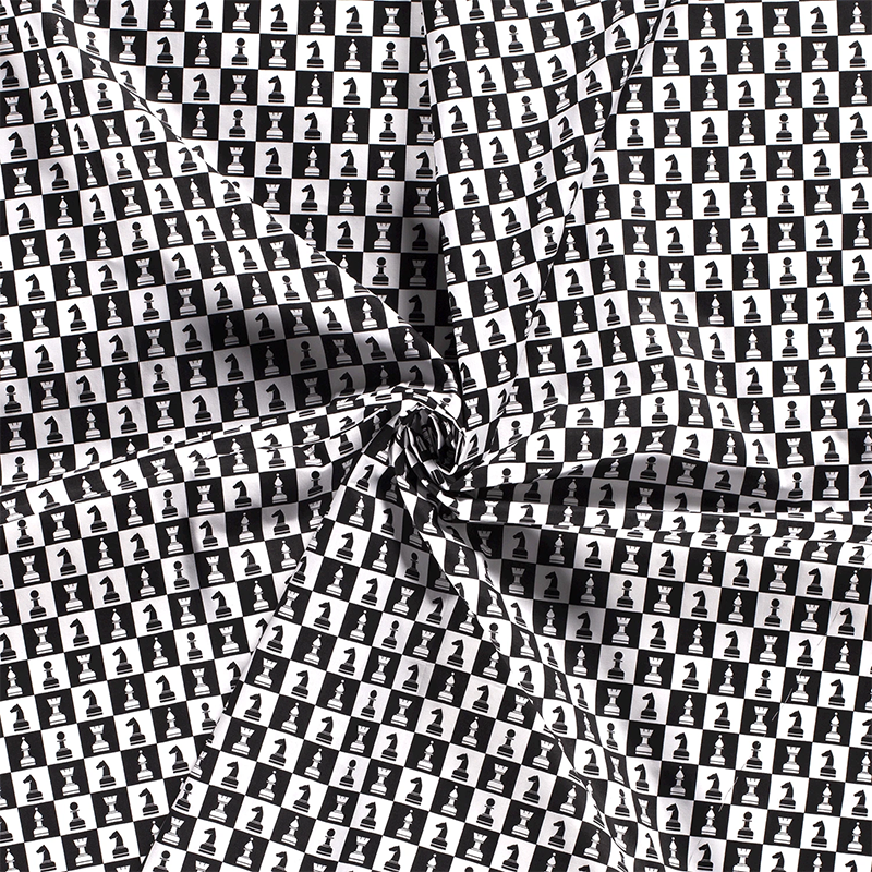 Bomullspoplin Chessboard