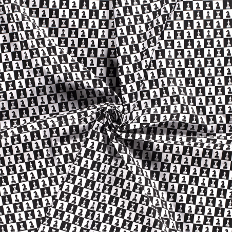 Bomullspoplin Chessboard