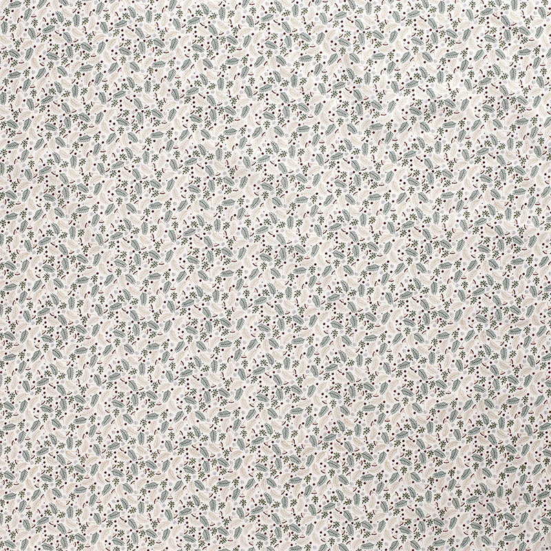 Poplin Gold Print Xmas