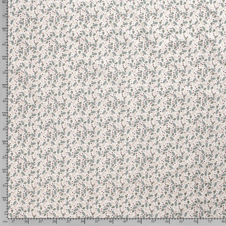 Poplin Gold Print Xmas