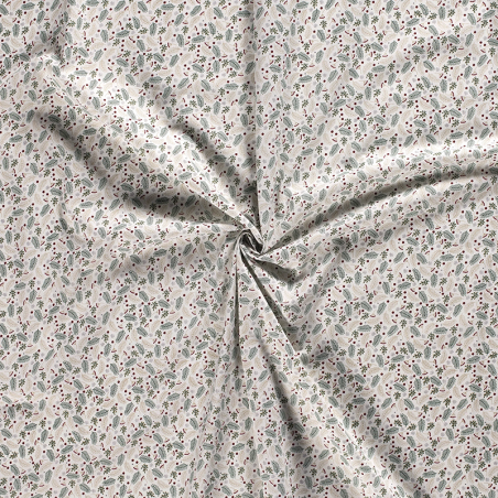 Poplin Gold Print Xmas