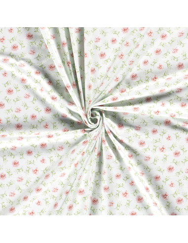 GOTS Bomullsjersey Printed Roses