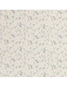 GOTS Bomull Lilac Leafs