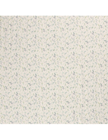 GOTS Bomull Lilac Leafs