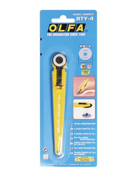 OLFA Rullkniv 18mm Gul