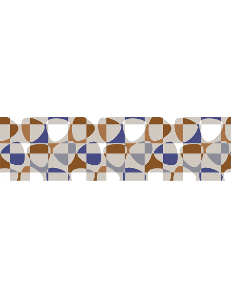 Gardinkappa Metervara Mosaik 1