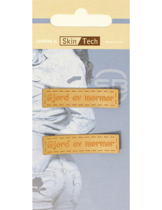 Tygmärke "Gjord av mormor"