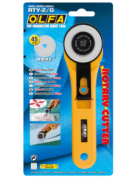 OLFA Rullkniv 45mm Gul