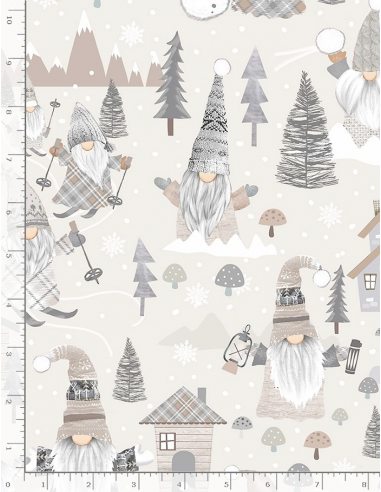 Timeless Treasures Gnome Holiday