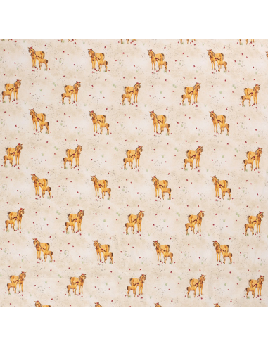 Bomullsjersey Horses