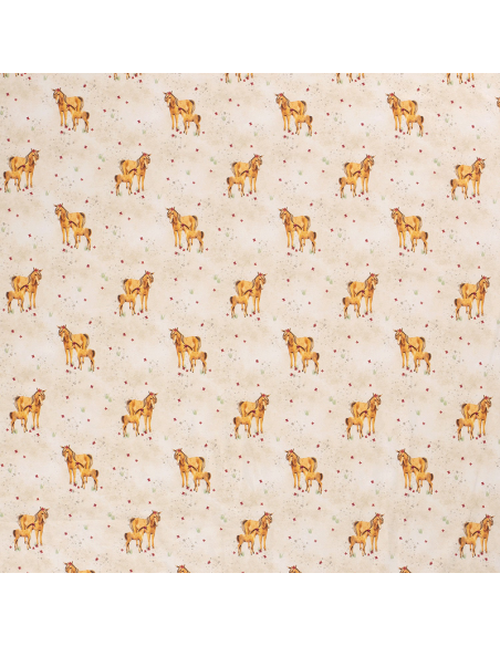 Bomullsjersey Horses