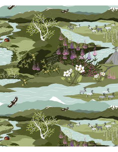 Bomullsjersey Fjällvandring...