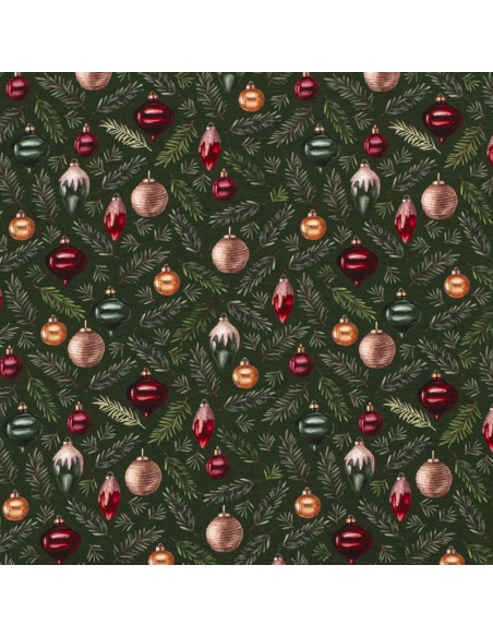 French Terry Christmas Tree Mörkgrön