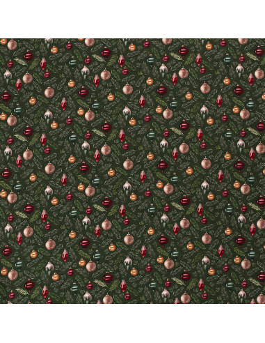 French Terry Christmas Tree Mörkgrön