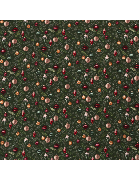 French Terry Christmas Tree Mörkgrön