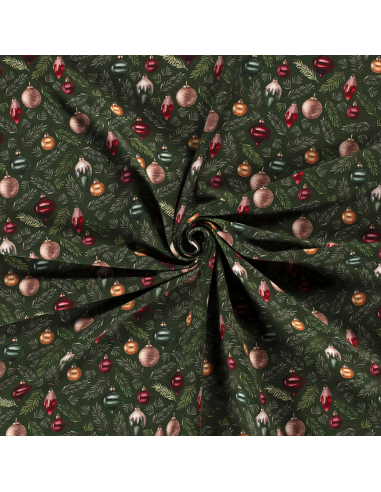 French Terry Christmas Tree Mörkgrön