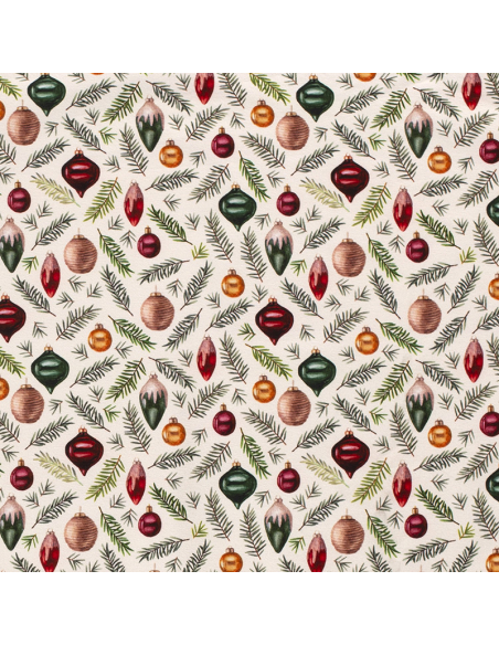 French Terry Christmas Tree Offwhite