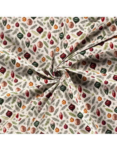 French Terry Christmas Tree Offwhite