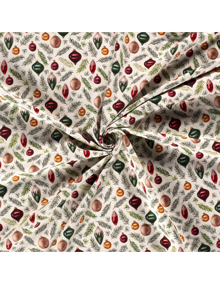 French Terry Christmas Tree Offwhite