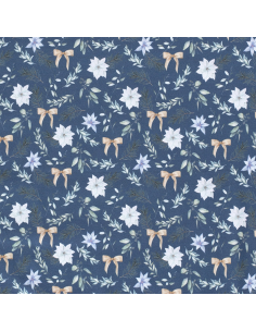 Bomullsjersey Festive Flowers