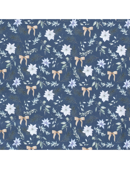 Bomullsjersey Festive Flowers