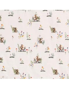 Bomullsjersey Foxes & Bunnies