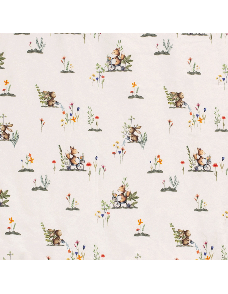 Bomullsjersey Foxes & Bunnies