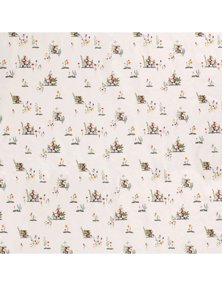 Bomullsjersey Foxes & Bunnies