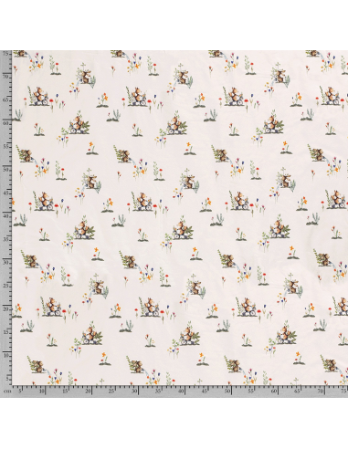 Bomullsjersey Foxes & Bunnies