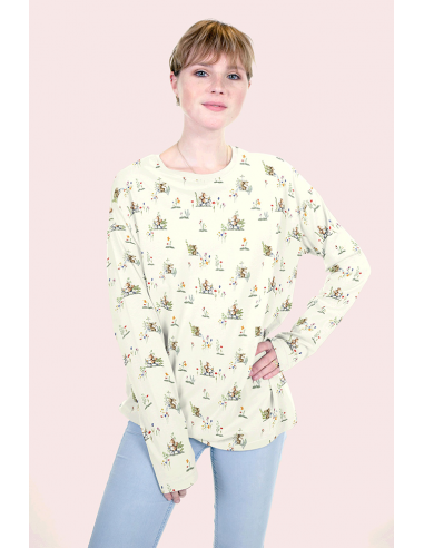 Bomullsjersey Foxes & Bunnies