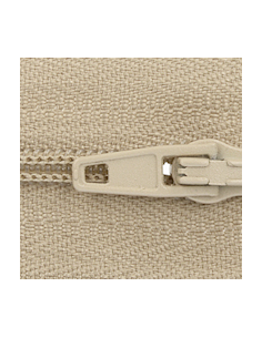 Blixtlåsmetervara 4mm Beige...