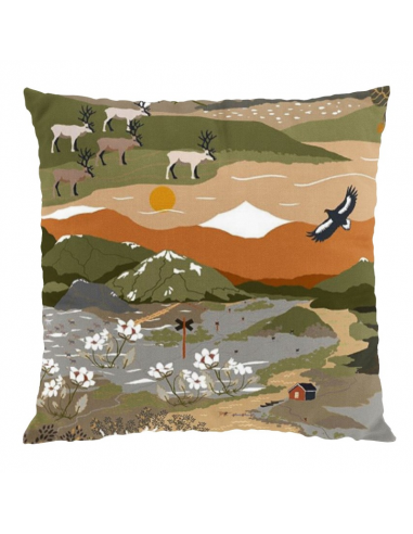 Gardintyg Fjällvandring Grön/Beige